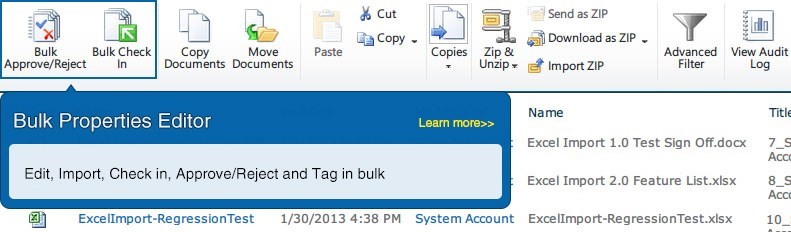 SharePoint Bulk Properties Editor