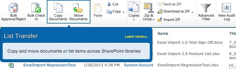 SharePoint List Transfer